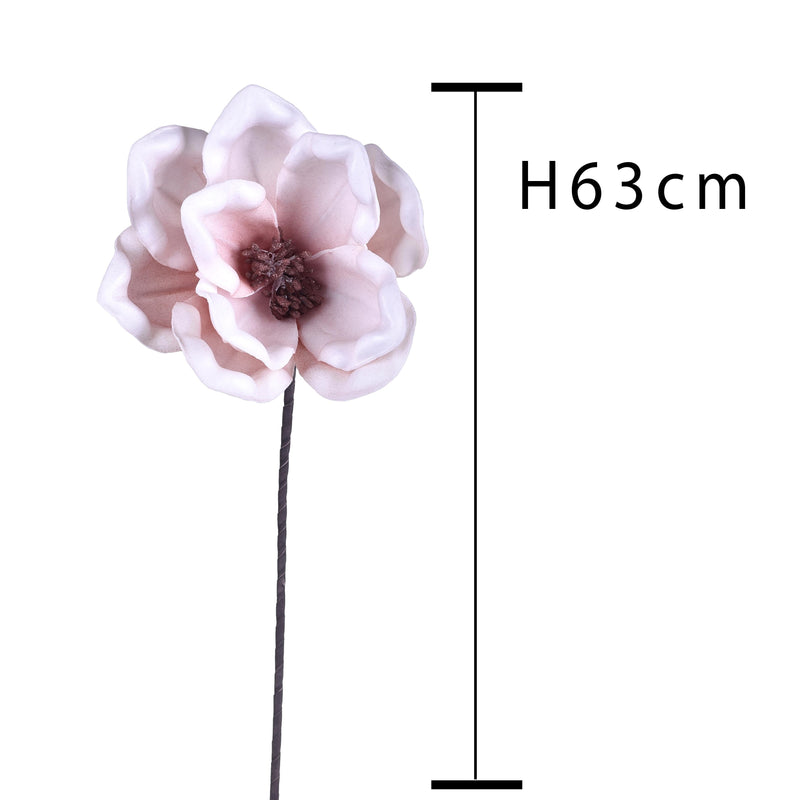 Set 3 Fiori Artificiali Magnolia 63 cm