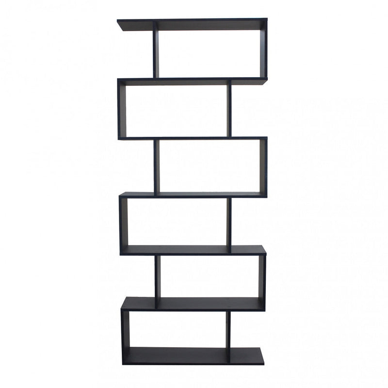 Libreria Alana 80x23,5x190,5 h cm in Truciolare bilaminato Antracite