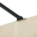 Ombrellone da Giardino Decentrato 245x245x248 cm in Alluminio Crema