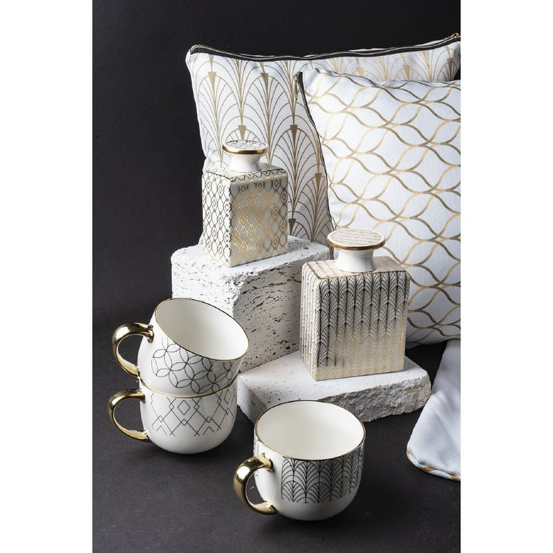 Set 3 Cuscini Decorativi 45x45 cm in Poliestere VdE Tivoli 1996 Charleston 