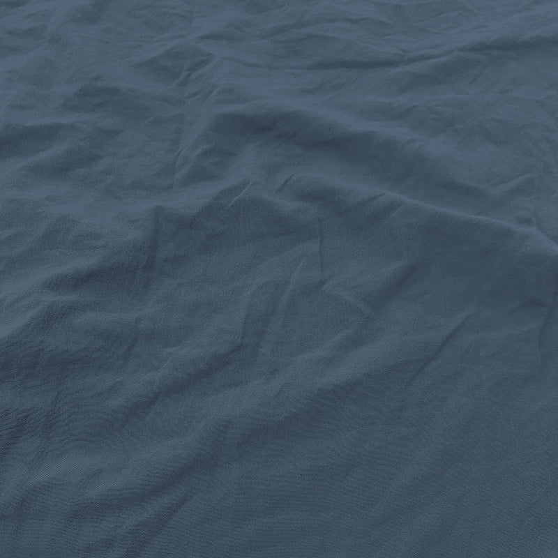 Set Lenzuola Sopra Sotto e 2 Federe Linea Water Washed Blu