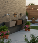 Fontana a Parete da Giardino con Rubinetto e Vasca Belfer 42/PRQ Antracite