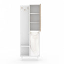 Mobile bagno Kuban bianco rovere 64x30x178 cm
