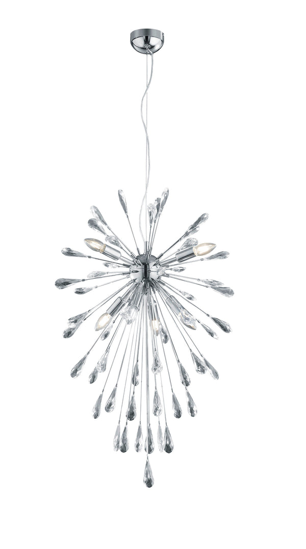 Lampada a Sospensione da Interno E14 in Metallo Cromo sconto