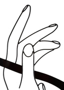 Pannello da Muro Hands 60x1x90 cm in Ferro 