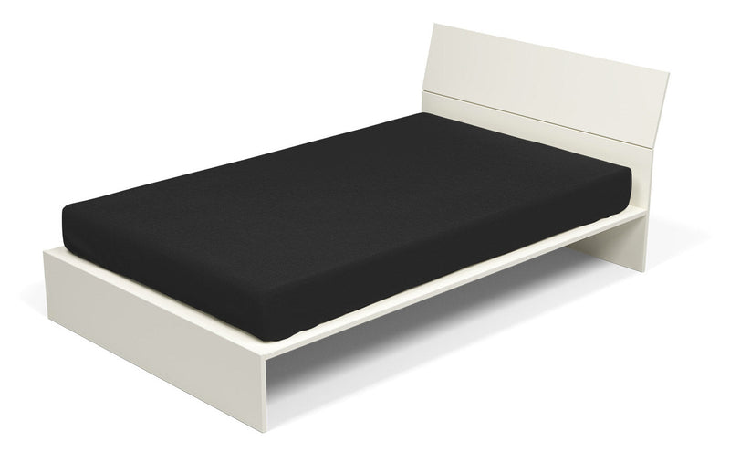 Lenzuolo Sotto con Angoli ed Elastico Tinta Unita Nero Varie Misure