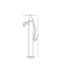 Fontana da Giardino con Manico e Rubinetto Belfer 42/ARP Ruggine