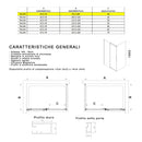 Box Doccia Angolare 1 Anta Scorrevole in Cristallo Trasparente 8mm H195 Bonussi Alina Varie Misure