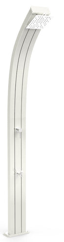 Doccia Solare da Giardino Temporizzatore e Lavapiedi Arkema Spring Top Line Perla Bianca