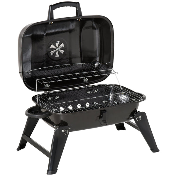 online Barbecue a Carbone Carbonella Portatile Pieghevole in Ferro Nero