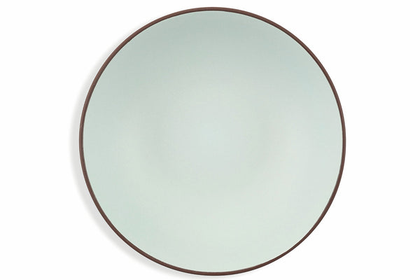 acquista Set 6 Piatti Fondi in Gres Ø20 cm Villa d'Este Home Tivoli Grigio Chiaro Kora Light