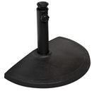 Base per Mezzo Ombrellone da Parete in Resina Vorghini Nero