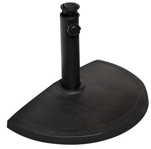 Base per Mezzo Ombrellone da Parete in Resina Vorghini Nero prezzo
