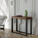 Consolle Allungabile 90-290x40x77 cm in Nobilitato Marrone