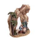Set 4 Statuine Natalizie Natività con Grotta 10,4 cm in Resina