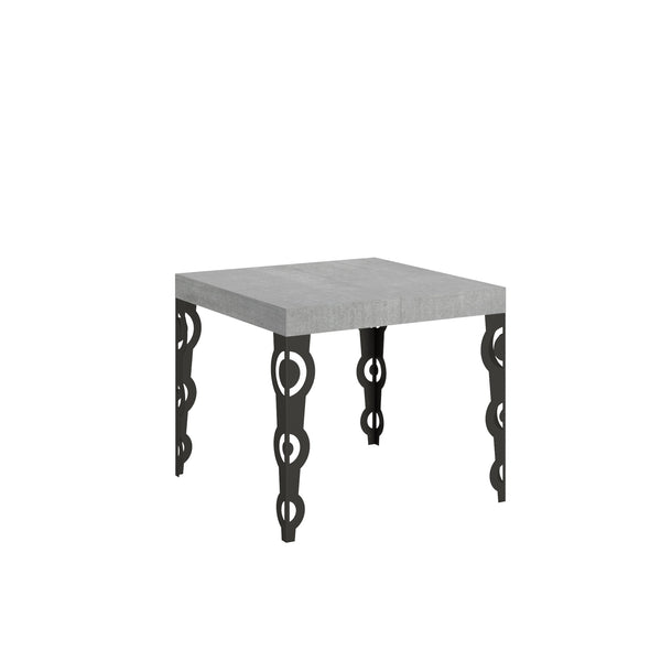 sconto Tavolo Allungabile 90-246x90x77 cm Karamay Cemento