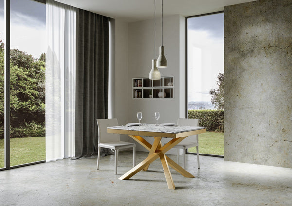 acquista Tavolo Allungabile 120-224x90x80 cm Volantis Evolution Marmo