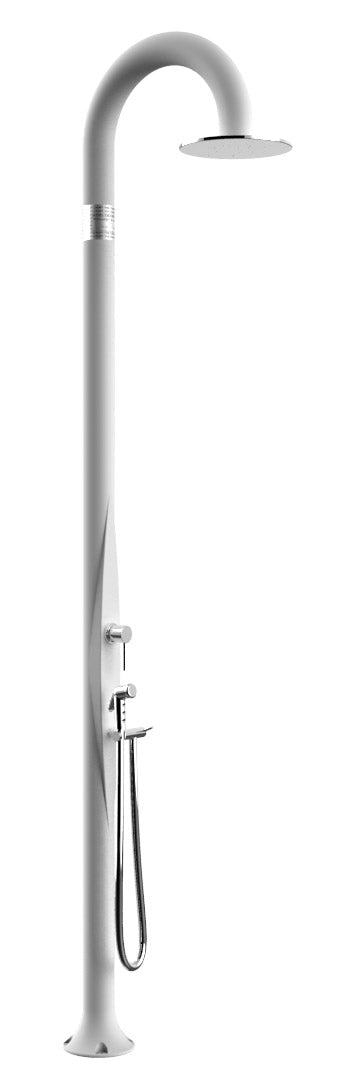 acquista Doccia da Giardino Miscelatore Soffione e Doccetta Arkema Funny Yin Top Line Perla Bianca