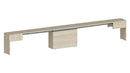 Set 2 Panche Allungabili 66/290x25x45 cm Pratika Singola A e B Olmo Perlato  