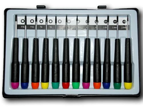 online Cacciaviti 12 pz ripara notebook orologi croce taglio torx con custodia