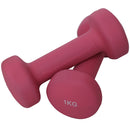 Set 6 Manubri Palestra con Stand Appoggio 2x1kg+2x2kg+2x3kg Pesi Sport Fitness