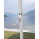 Ombrellone da Giardino in Alluminio Ø3m con Manovella Vorghini Round Bianco e Ecrù