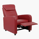 Poltrona Relax Reclinabile Manuale in Similpelle Marta Burgundy