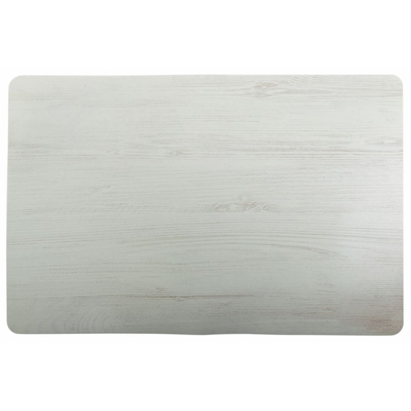 Set 6 Tovagliette Double Face 45x30x0,5 cm  in Plastica VdE Tivoli 1996 Wood Bianco