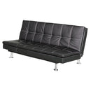 Divano Letto Prontoletto Bologna Rivestimento in Similpelle Nero