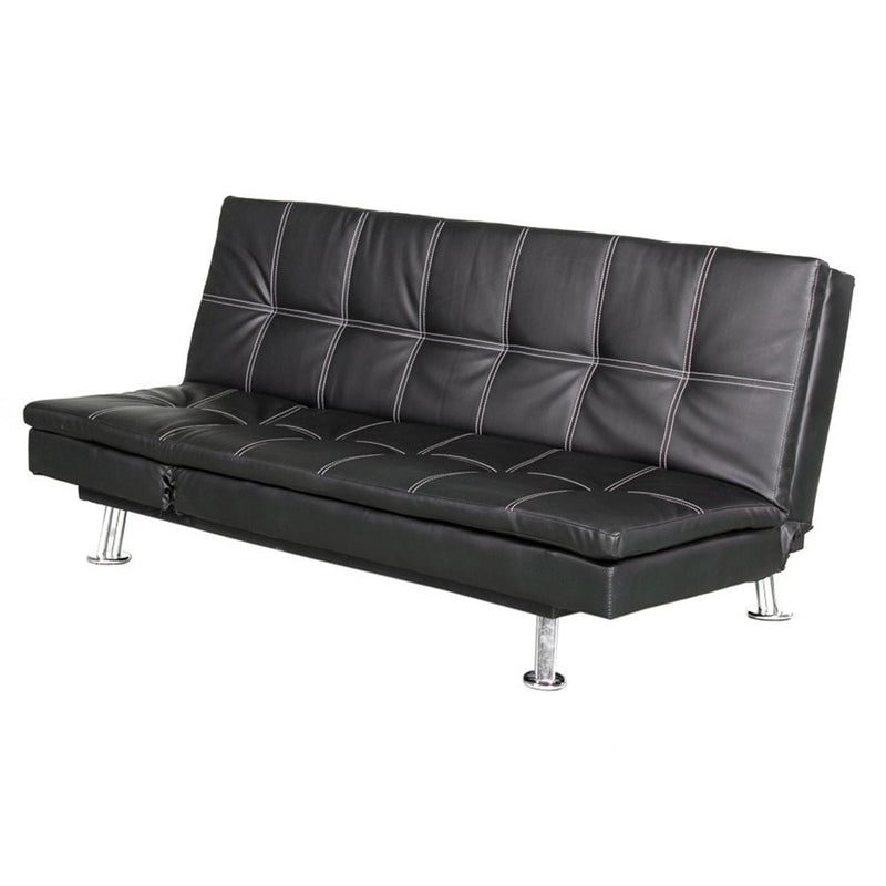 Divano Letto Prontoletto Bologna Rivestimento in Similpelle Nero