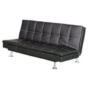 Divano Letto Prontoletto Bologna Rivestimento in Similpelle Nero