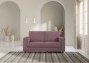 Divano 2 Posti 168x85x85 cm Marrak in Tessuto Prugna
