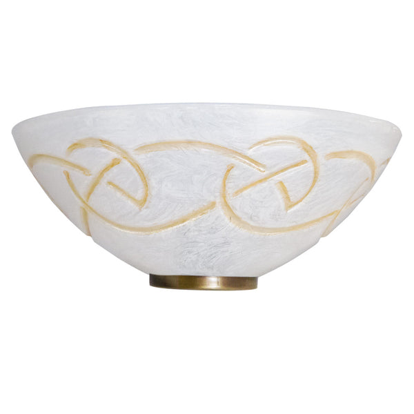 Applique 1xE27 Ganci Oro Vetro Graffio Bianco-Ambra E-Energy Ada sconto
