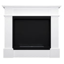 Camino a Bioetanolo da Pavimento 113x30x100 cm in Legno Bianco