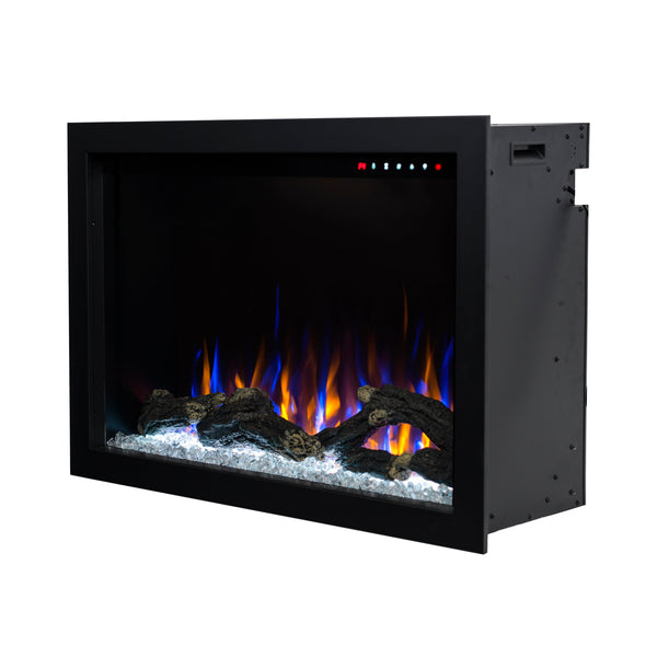 Camino Elettrico da Incasso 51x80x30,4 cm Effetto Fiamma 1500W Nepal 29 Nero online