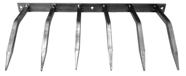 online Barriera Antintrusione con Punte in Acciaio 49x24 cm per Balconi Muri di Cinta Argento