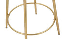 Tavolo Bar Circle Ø60x105 cm in Ferro MDF e Specchio Oro