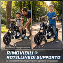 Moto Elettrica per Bambini 3-8 Anni 12 V BMW R18 125x62x83 cm con Batteria al Litio e Rotelle Rimovibili in PP Nero      