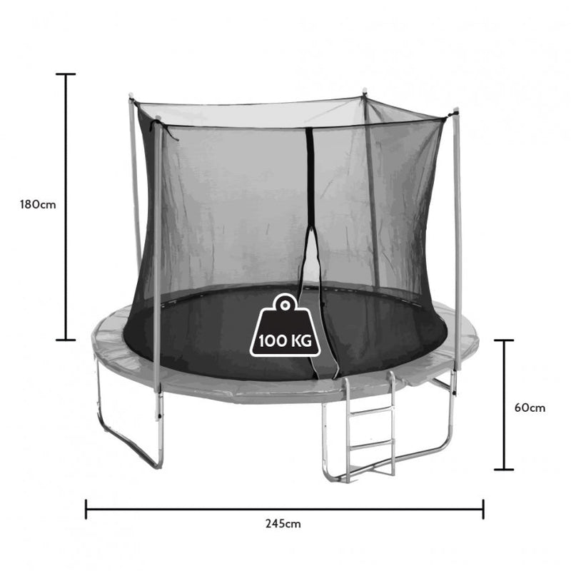 Trampolino Tappeto Elastico  Ø245 cmper Adulti e Bambini