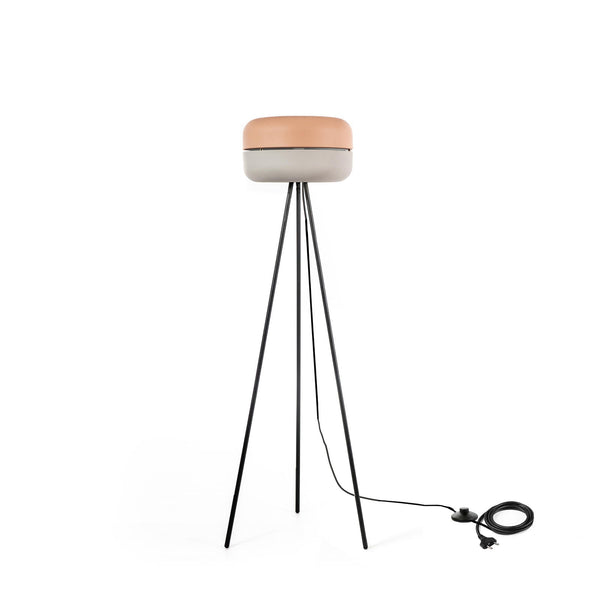 Lampada da Terra 35x35xH140 cm in Metallo Idra Rosa e Grigio prezzo