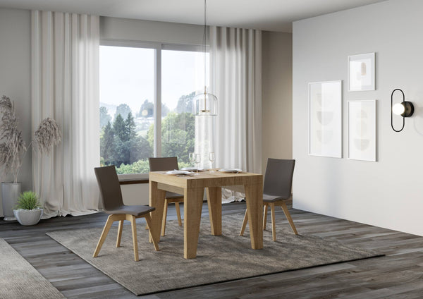 Tavolo Allungabile 90/246x90x77 cm Naxy Premium Quercia Natura sconto