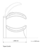 Lettino Solare Abbronzante con Lampada Visto Ad Alta Pressione Hapro Topaz 24/1 Combi