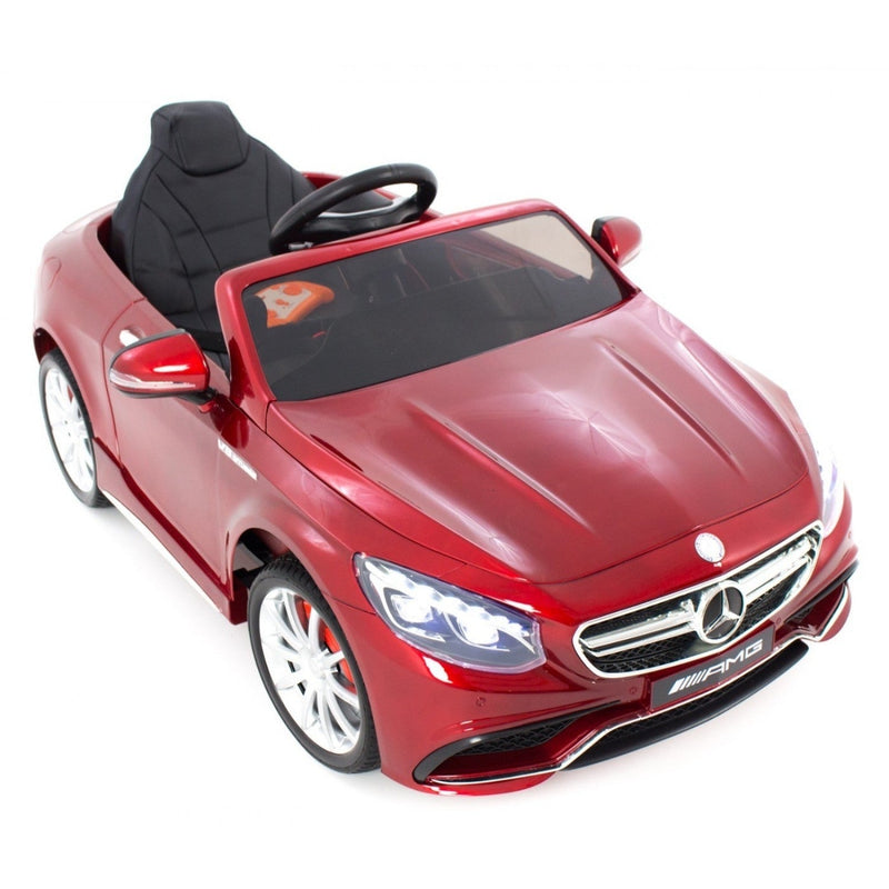 Macchina Elettrica per Bambini 12V con Licenza Mercedes S63 AMG Rossa