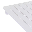 Tavolo Pieghevole da Giardino in Legno Quadrato 60x60x70cm Marrone