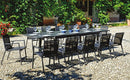 Tavolo da Giardino Allungabile 135/270x90x76 cm in Alluminio Vorghini Montalcino Antracite