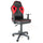 Sedia da Gaming 50x50x60 cm Spider nero rosso