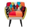 Poltrona Imperial New 71x63x78 cm in Legno Schiuma e Poliestere Multicolor