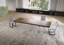 Tavolo Allungabile 160-244x80x74 cm Niket Noce Gambe Bianche