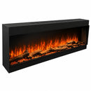 Camino Elettrico da Incasso a Parete Frontale 150x18x46 cm Detroit LED RGB e APP  