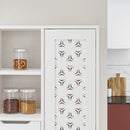 Mobile 4 Cassetti 5 Ripiani 172,6x65,4x29,6 cm in MDF Yada Bianco